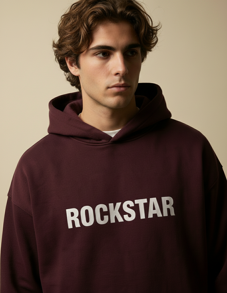 ROCKSTAR : korean oversized hoodie