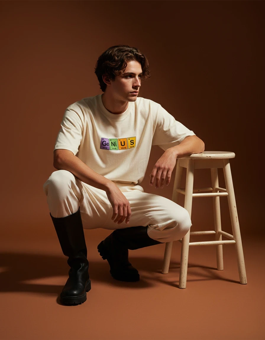 periodic table "GENIUS"  oversized T-shirt