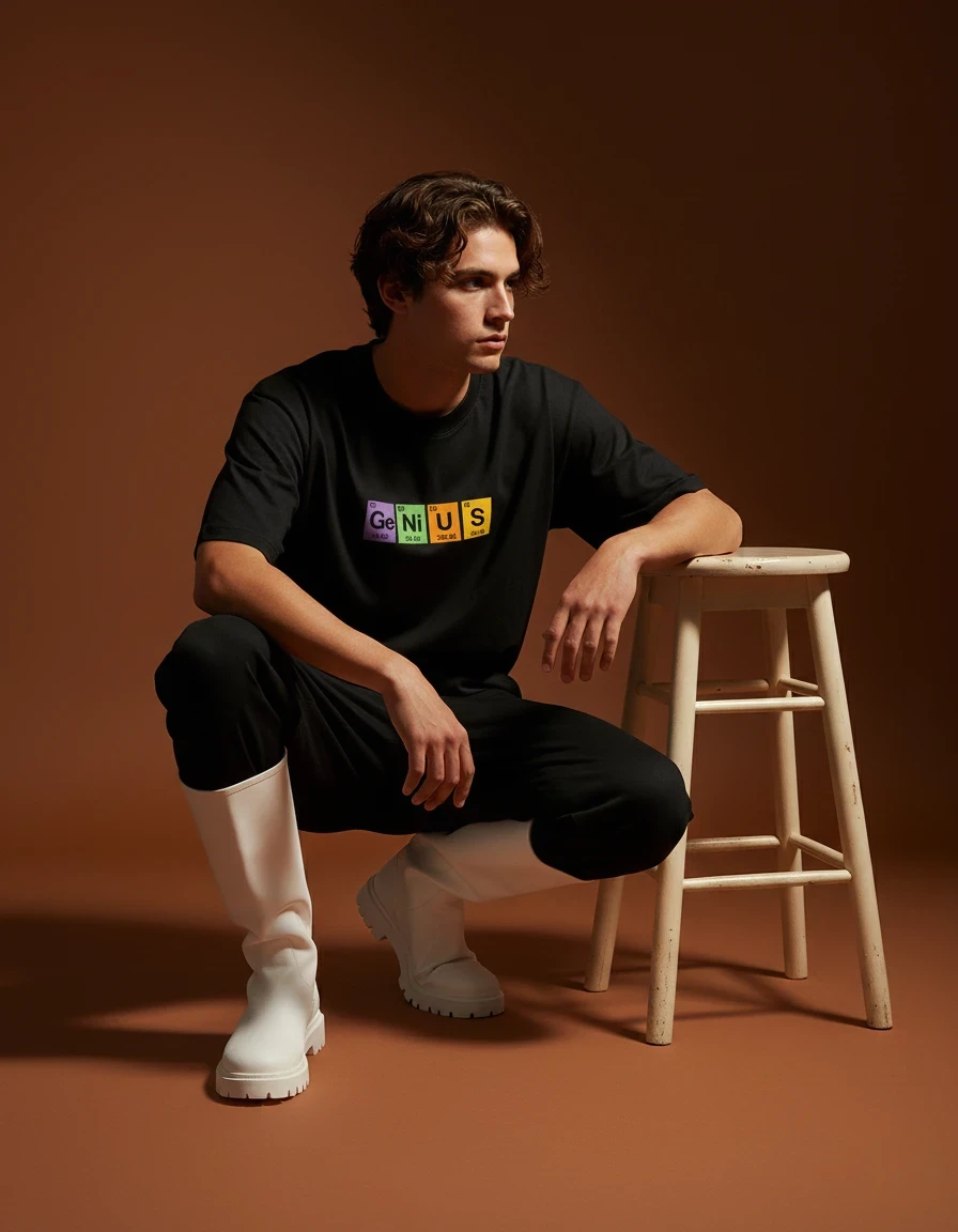 periodic table "GENIUS"  oversized T-shirt