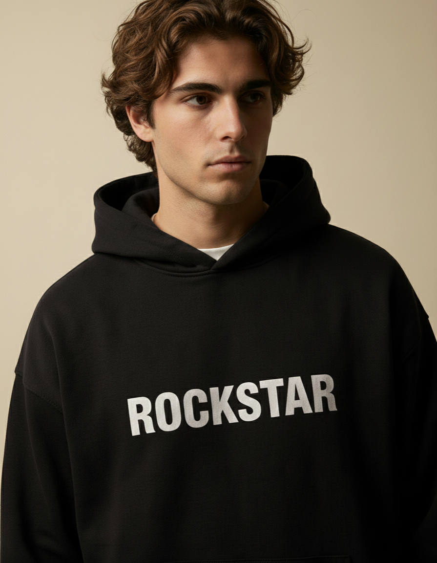 ROCKSTAR : korean oversized hoodie