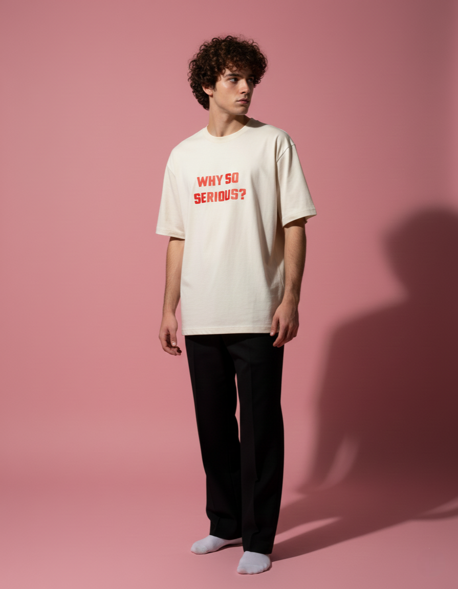 "WHY SO SERIOUS" Men Oversized T-shirt