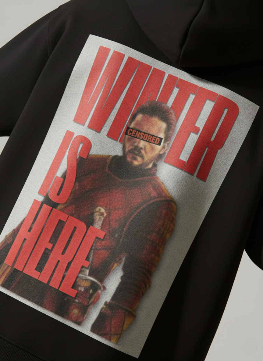 GOT : WINTER IS HERE korean oversized hoodie