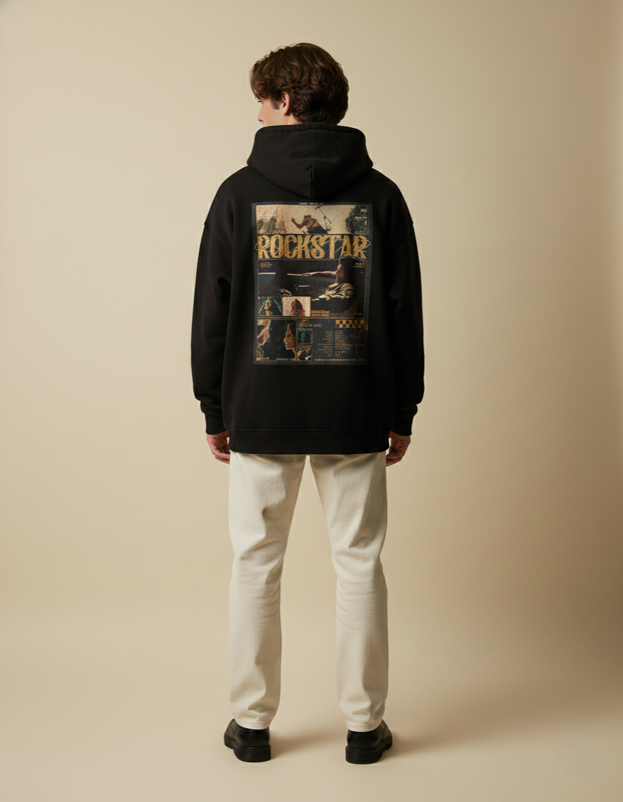 ROCKSTAR : korean oversized hoodie