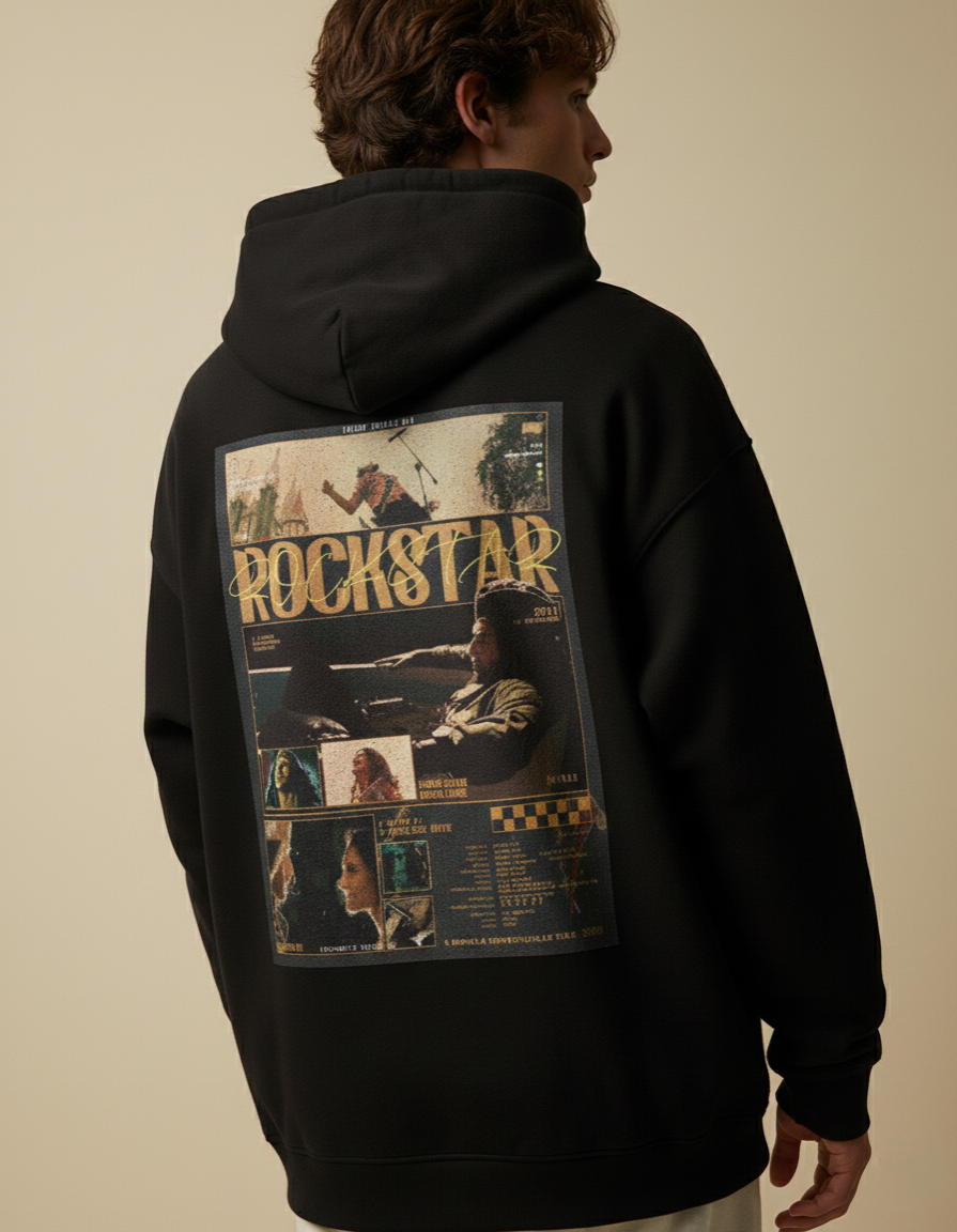 ROCKSTAR : korean oversized hoodie