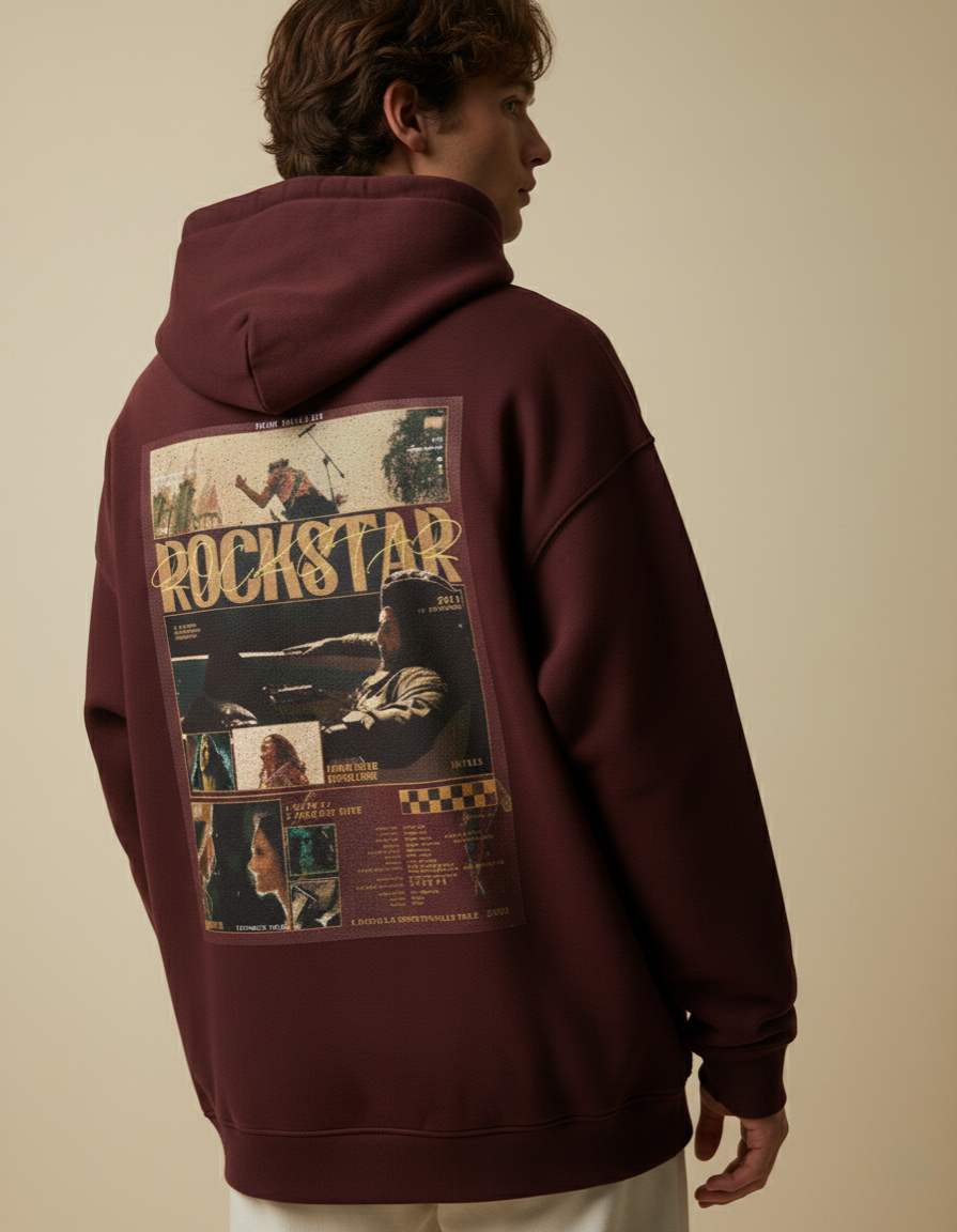 ROCKSTAR : korean oversized hoodie