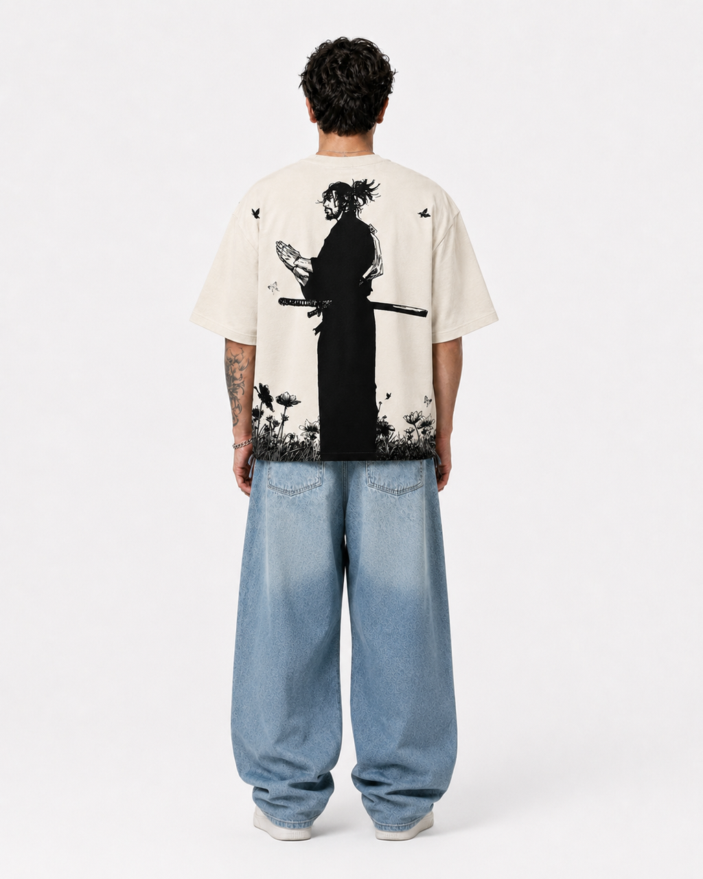 Miyamoto Musashi : Vagabond Oversized Off White Tee