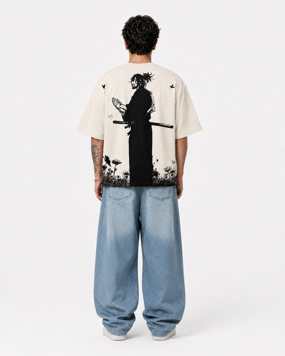 Miyamoto Musashi : Vagabond Oversized Off White Tee