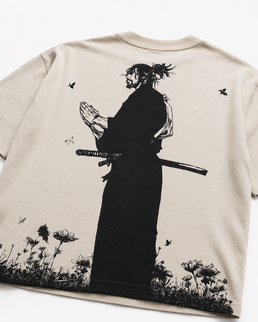 Miyamoto Musashi : Vagabond Oversized Off White Tee