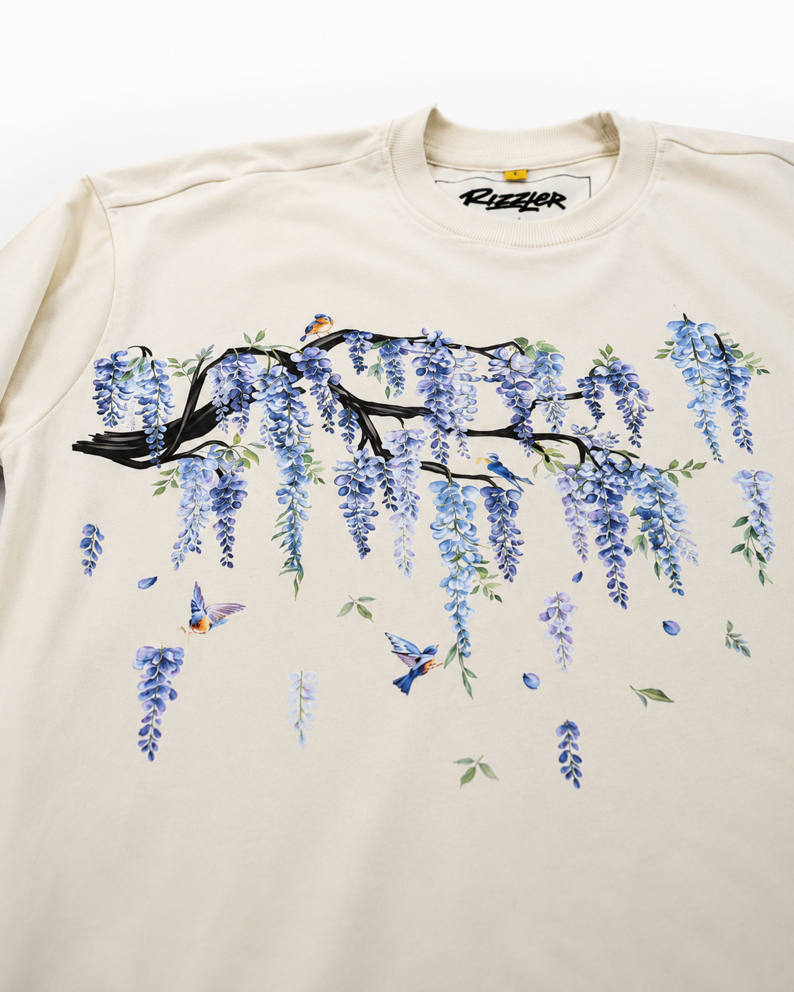 Silent Bloom - Oversized Off White Tee