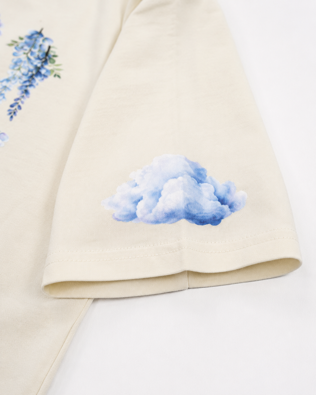 Silent Bloom - Oversized Off White Tee
