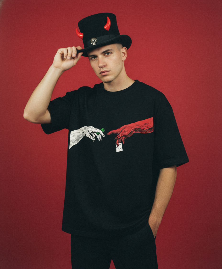 GOOD vs EVIL :OVERSIZED T-SHIRT