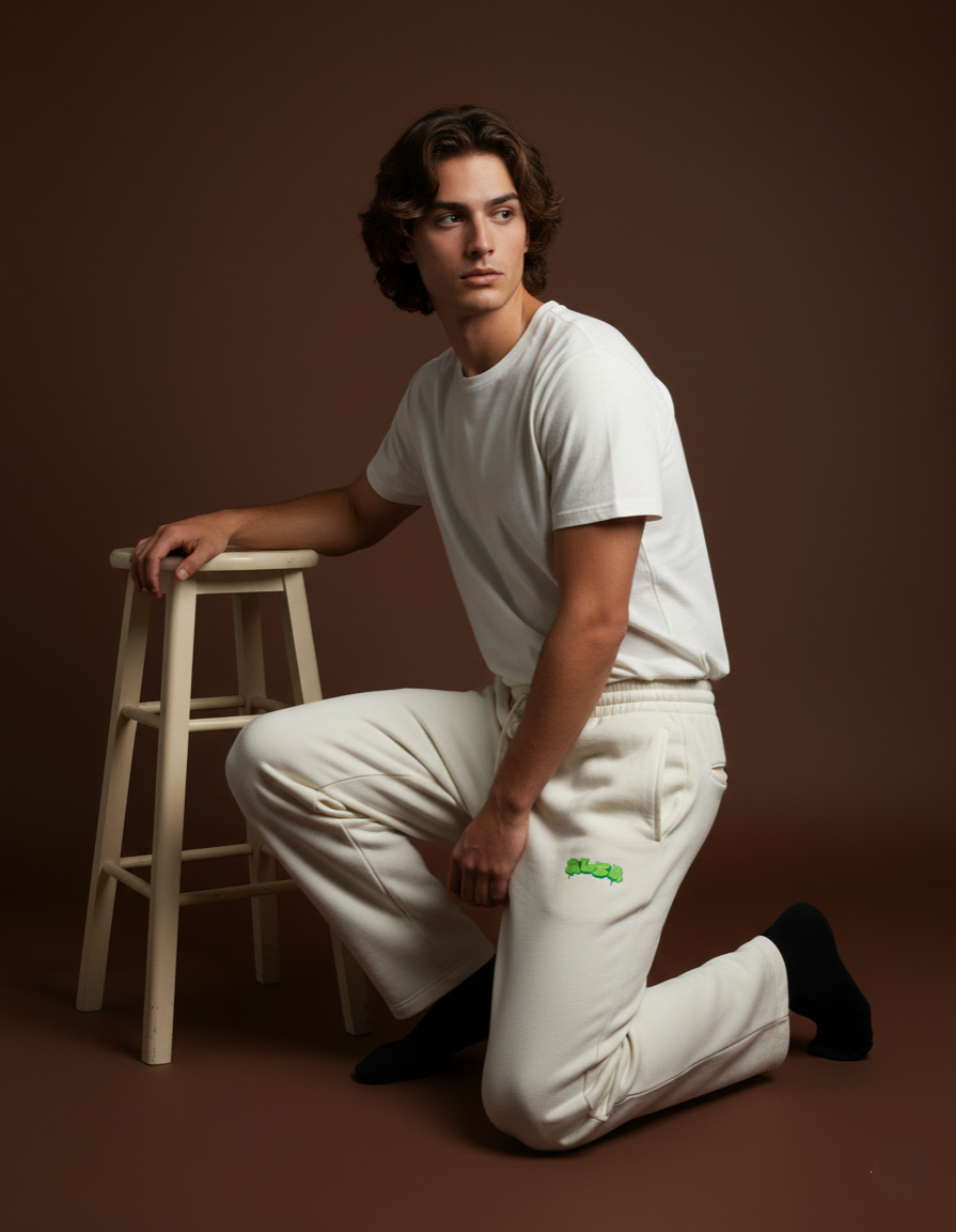 Unisex off white Sweatpants