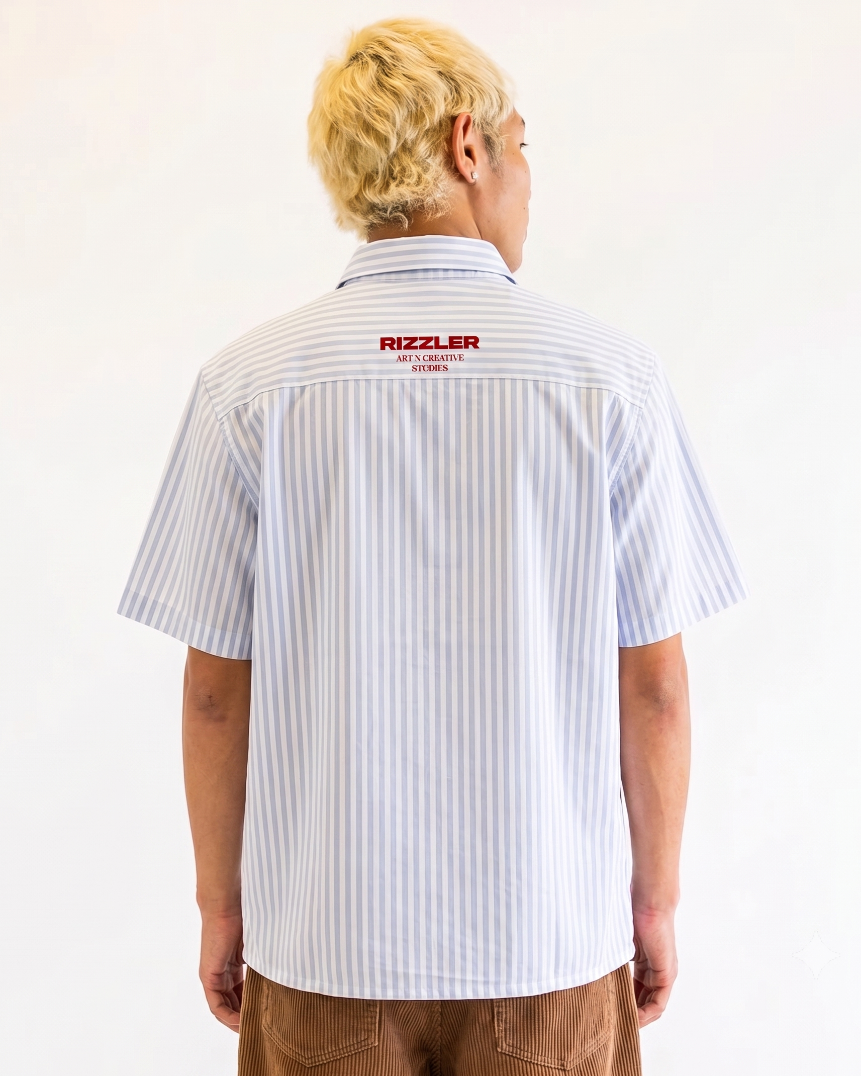 NEW ERA :BLUE STRIPED SHIRT