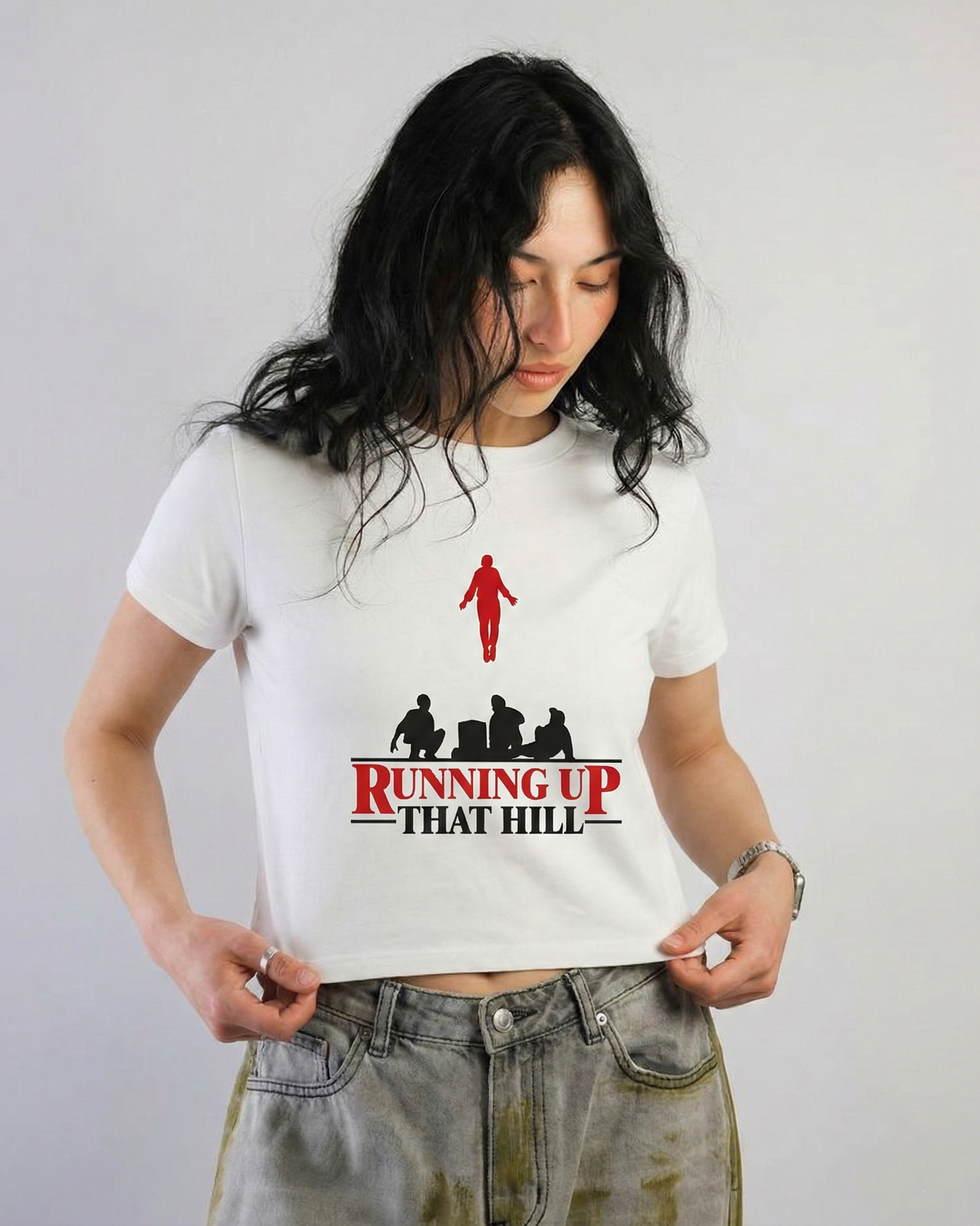 RUNNING UP THAT HILL : Stranger things Baby tee
