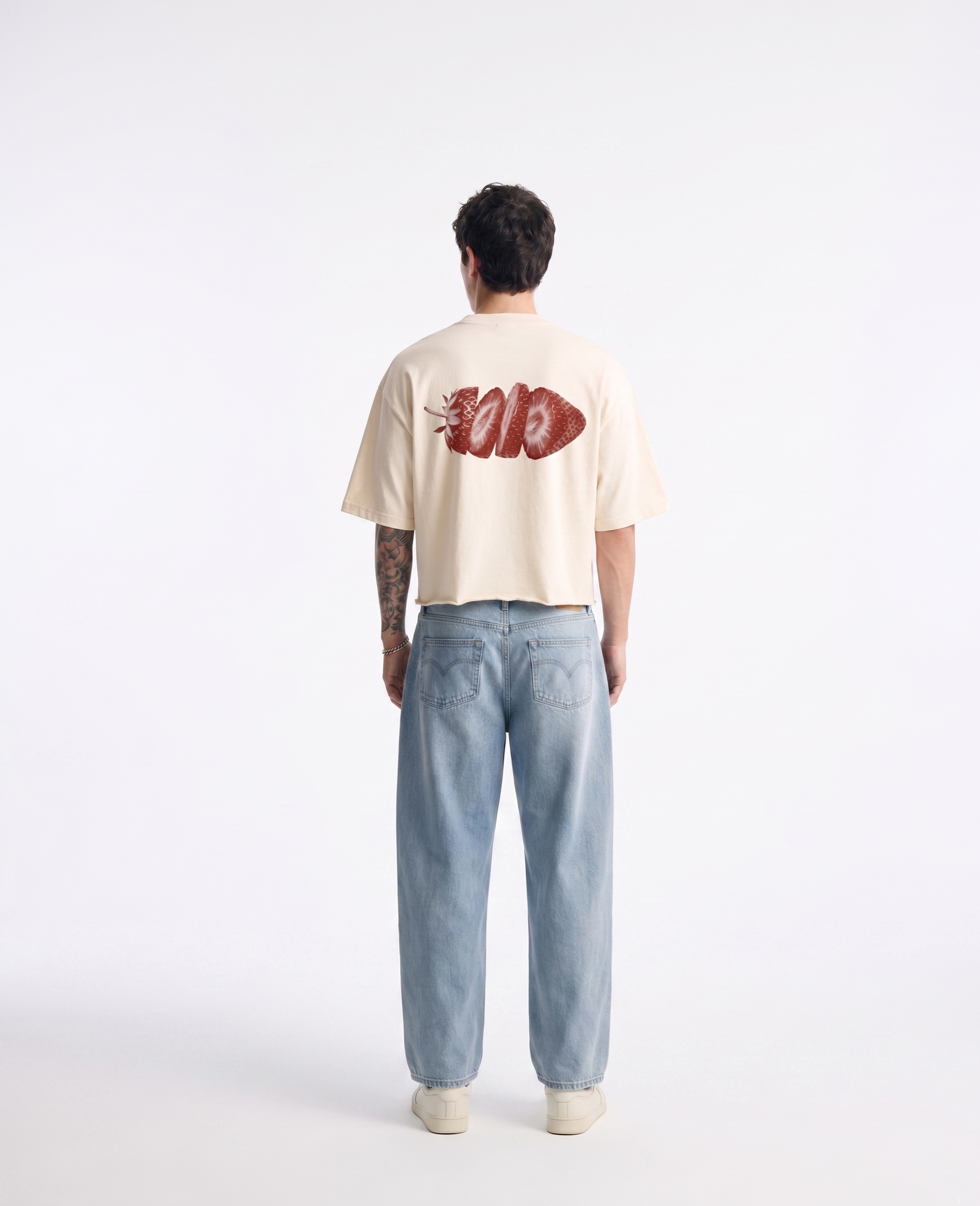 Unisex Berry Cut Oversized Boxy Fit T-Shirt