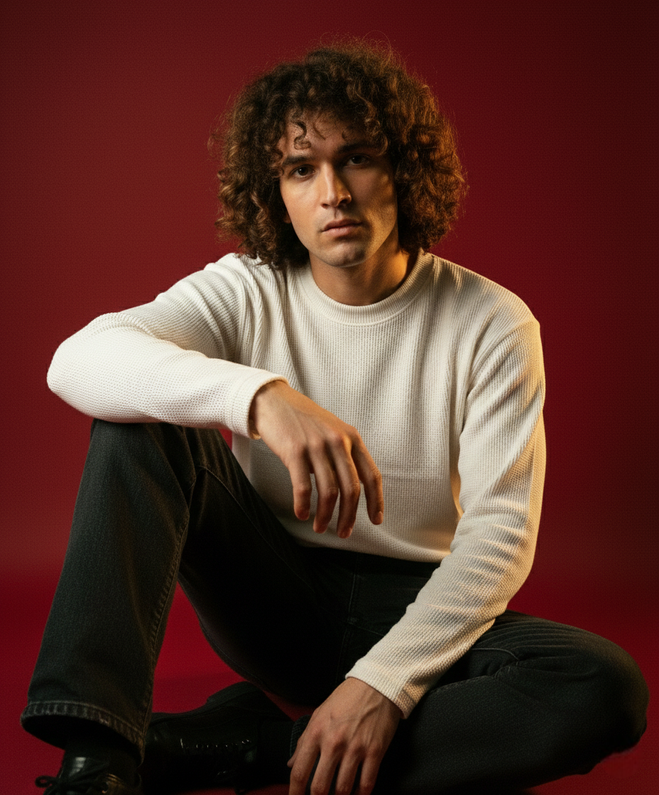 WAFLE NIT FULL SLEVE T-SHIRT