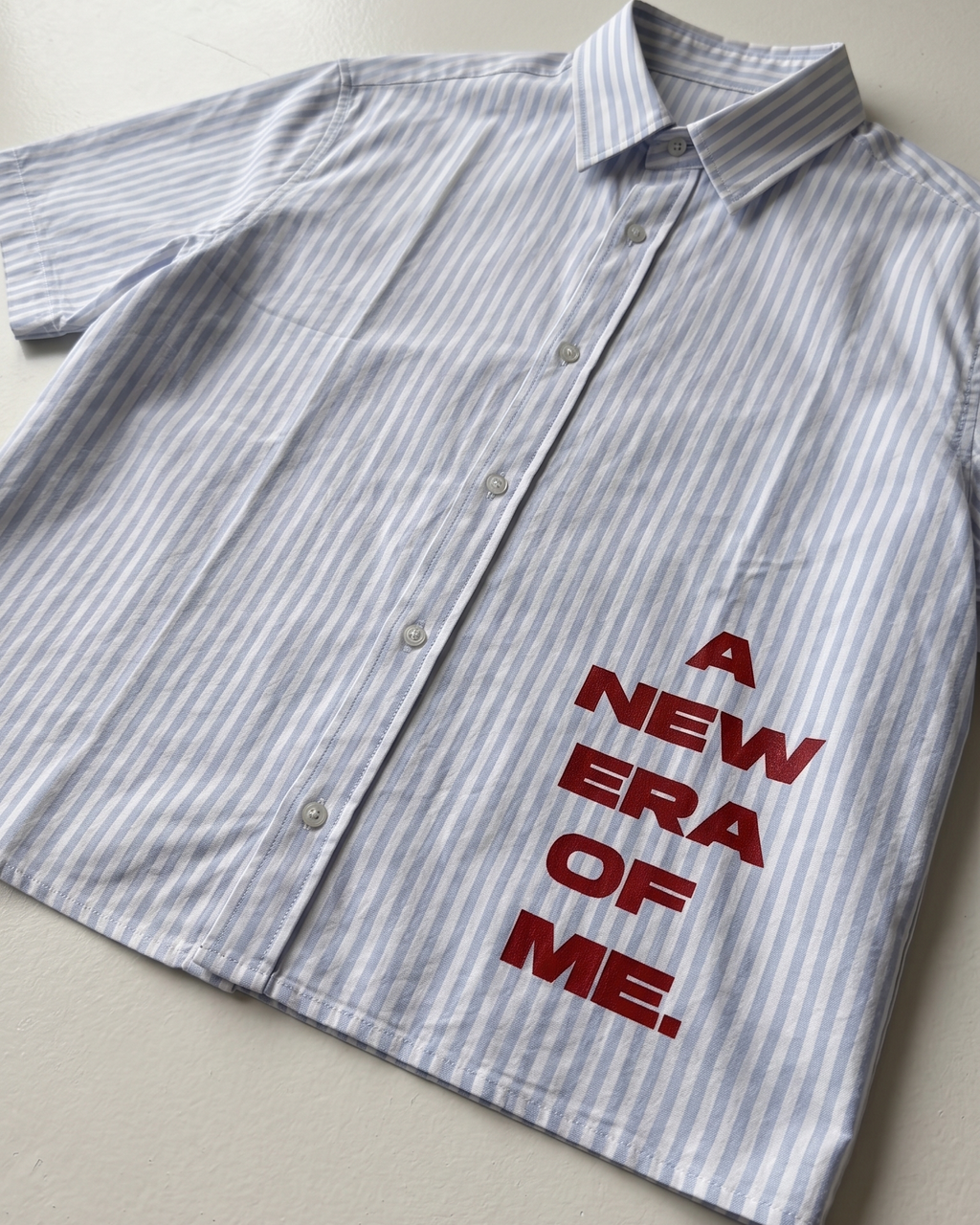 NEW ERA :BLUE STRIPED SHIRT