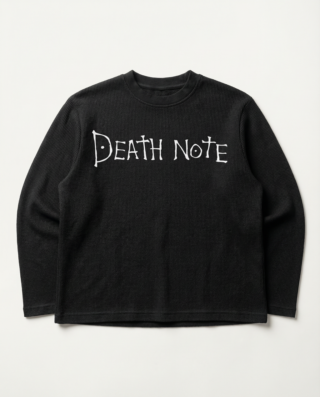 DEATH NOTE : wafle knit full sleeve T-shirt