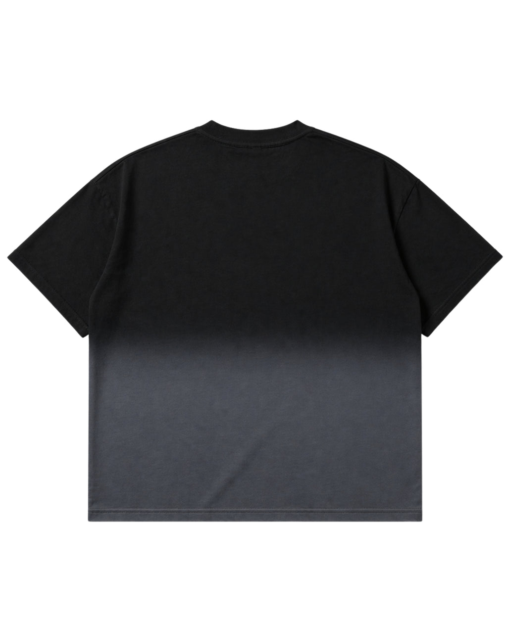 Black Ombré Wash Boxy Fit T-shirt Back Design