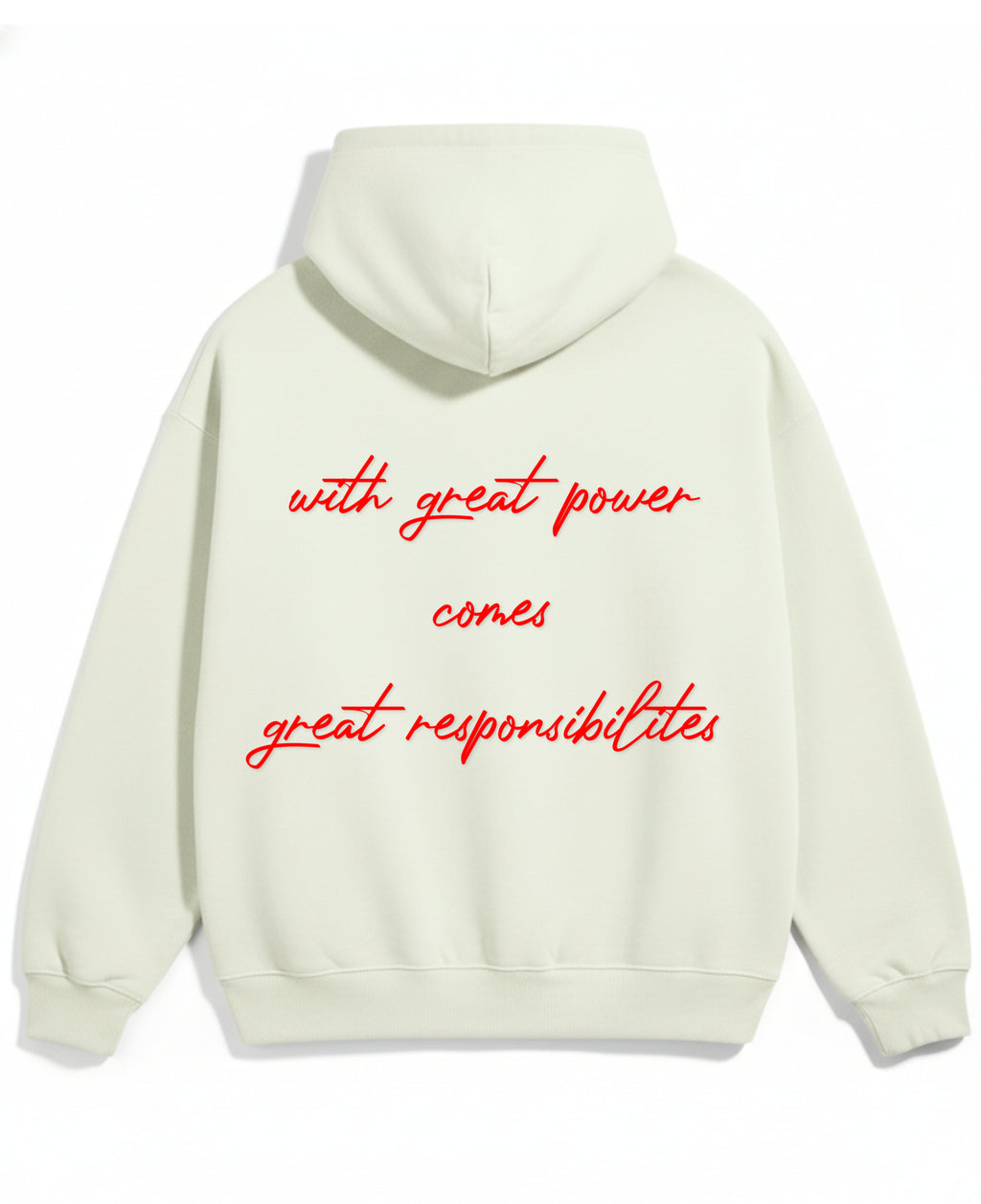 Off-White Oversized Hoodie Back Design