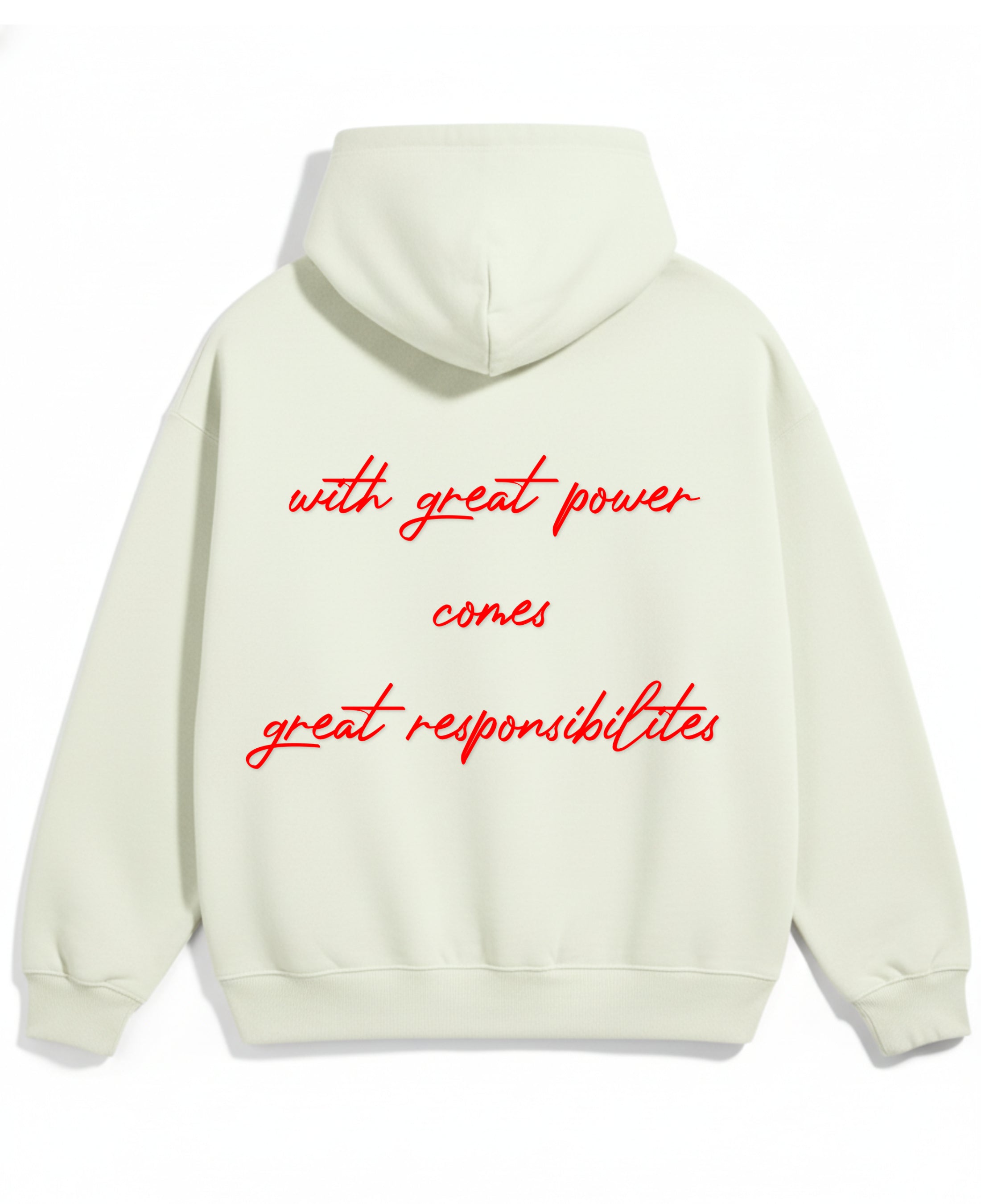 Off-White Oversized Hoodie Back Design