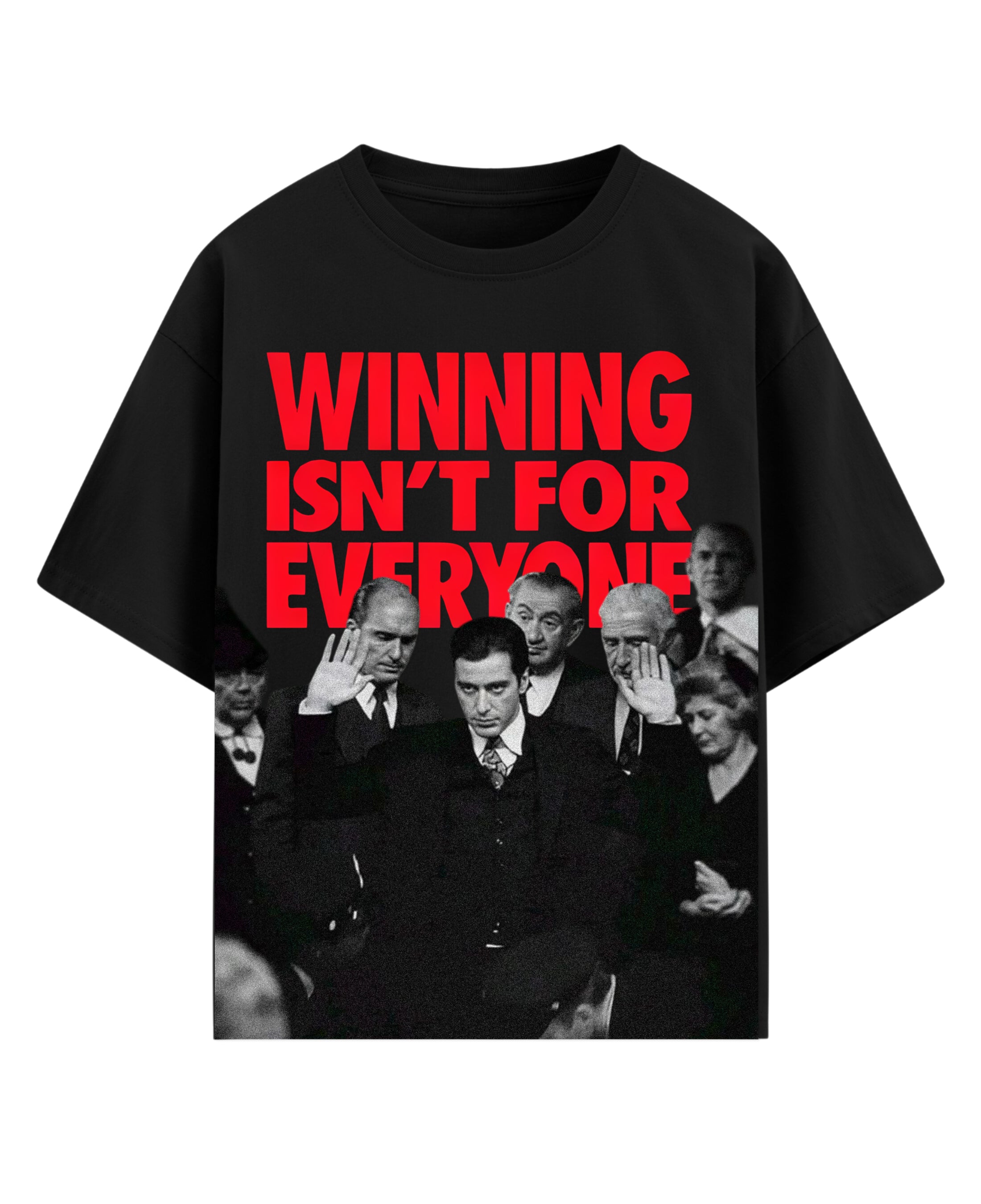 Black Oversized T-shirt Front Design