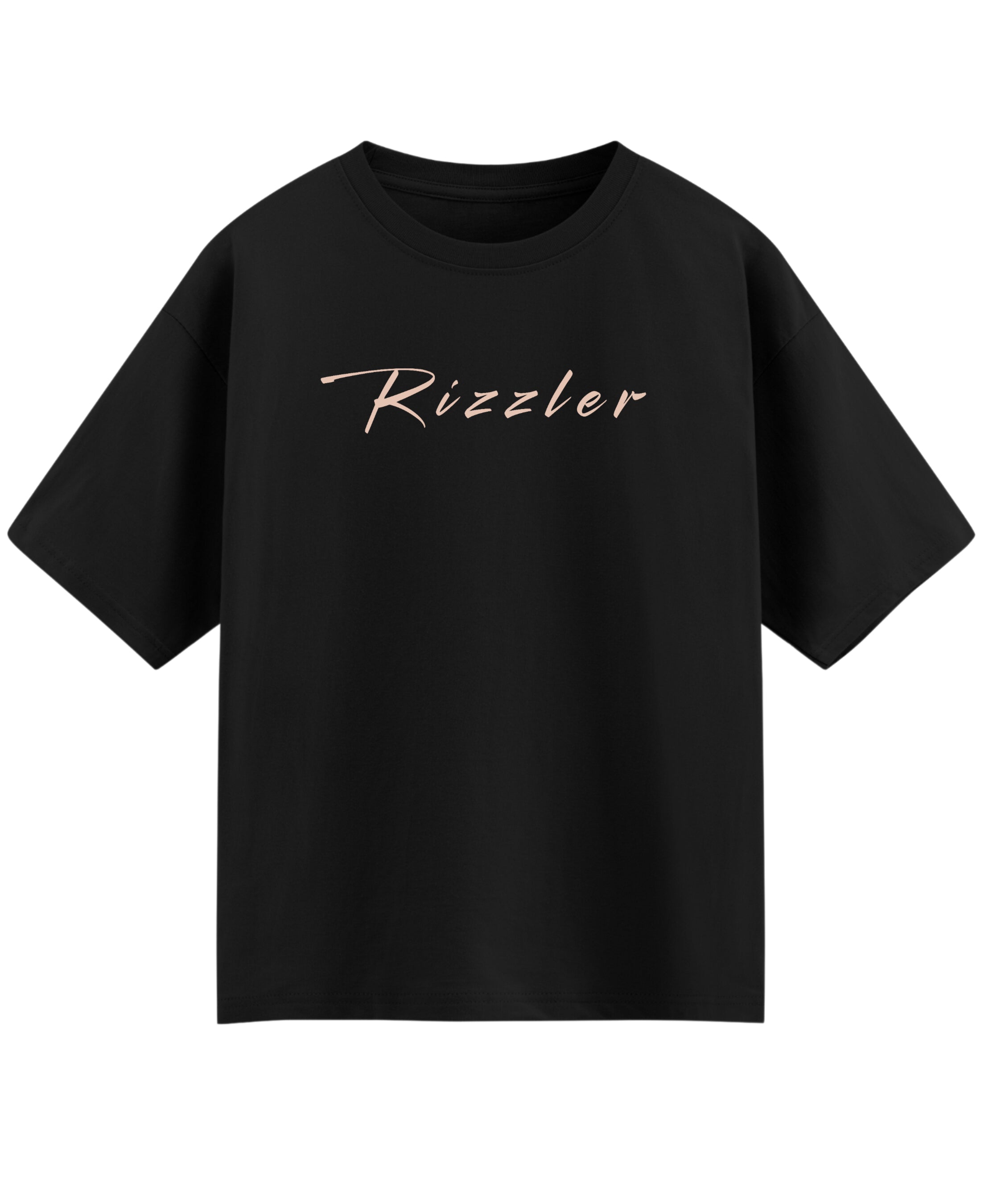 Black Oversized T-shirt Front Design
